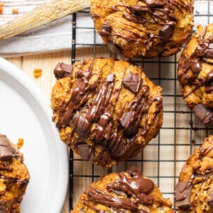 Pumpkin Chocolate Chunk Muffins | Simmer & Sage