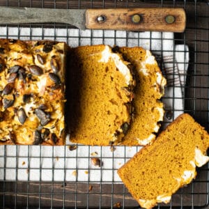 Pumpkin Cream Cheese Bread | Simmer & Sage