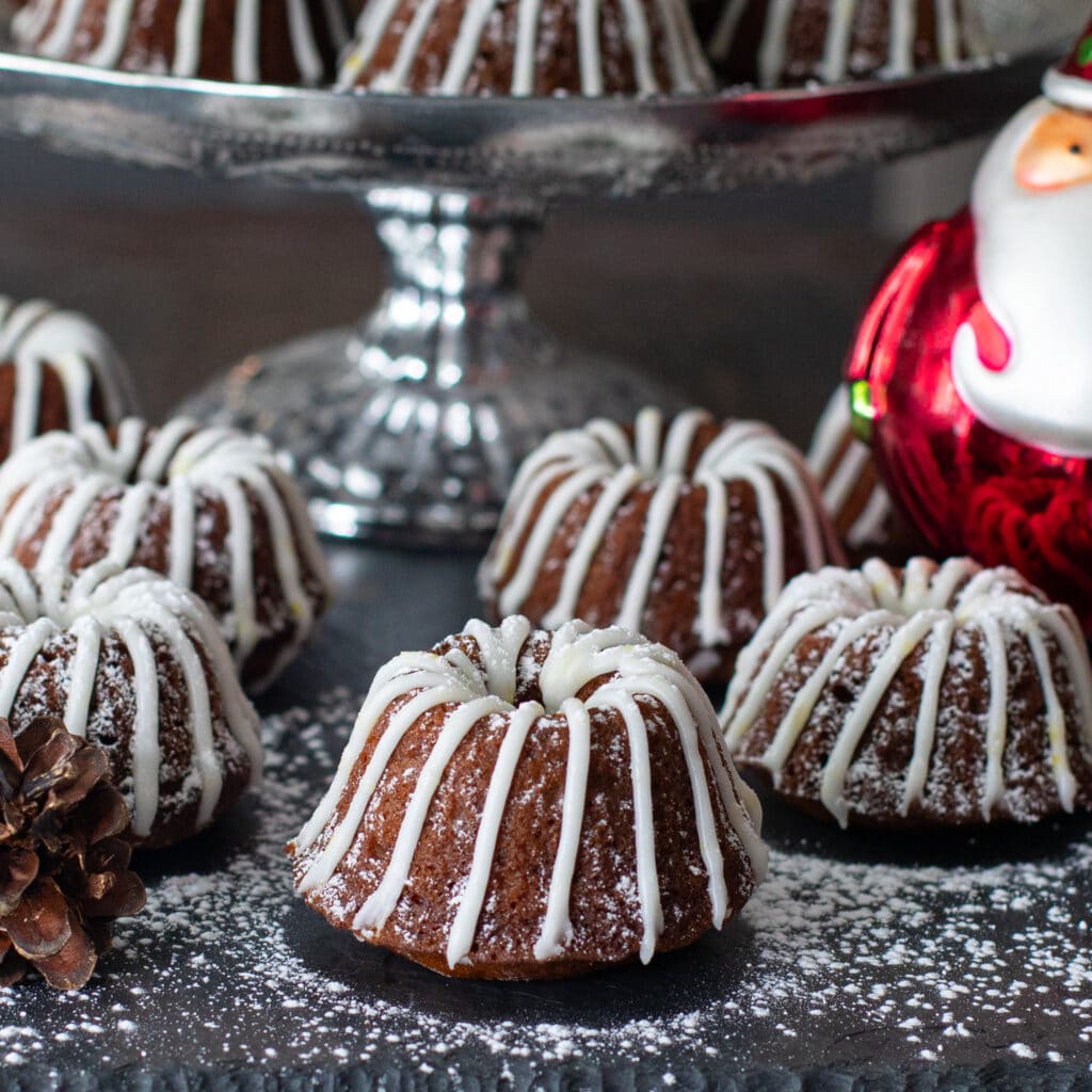 Gingerbread Cakes with Lemon-Ginger Frosting