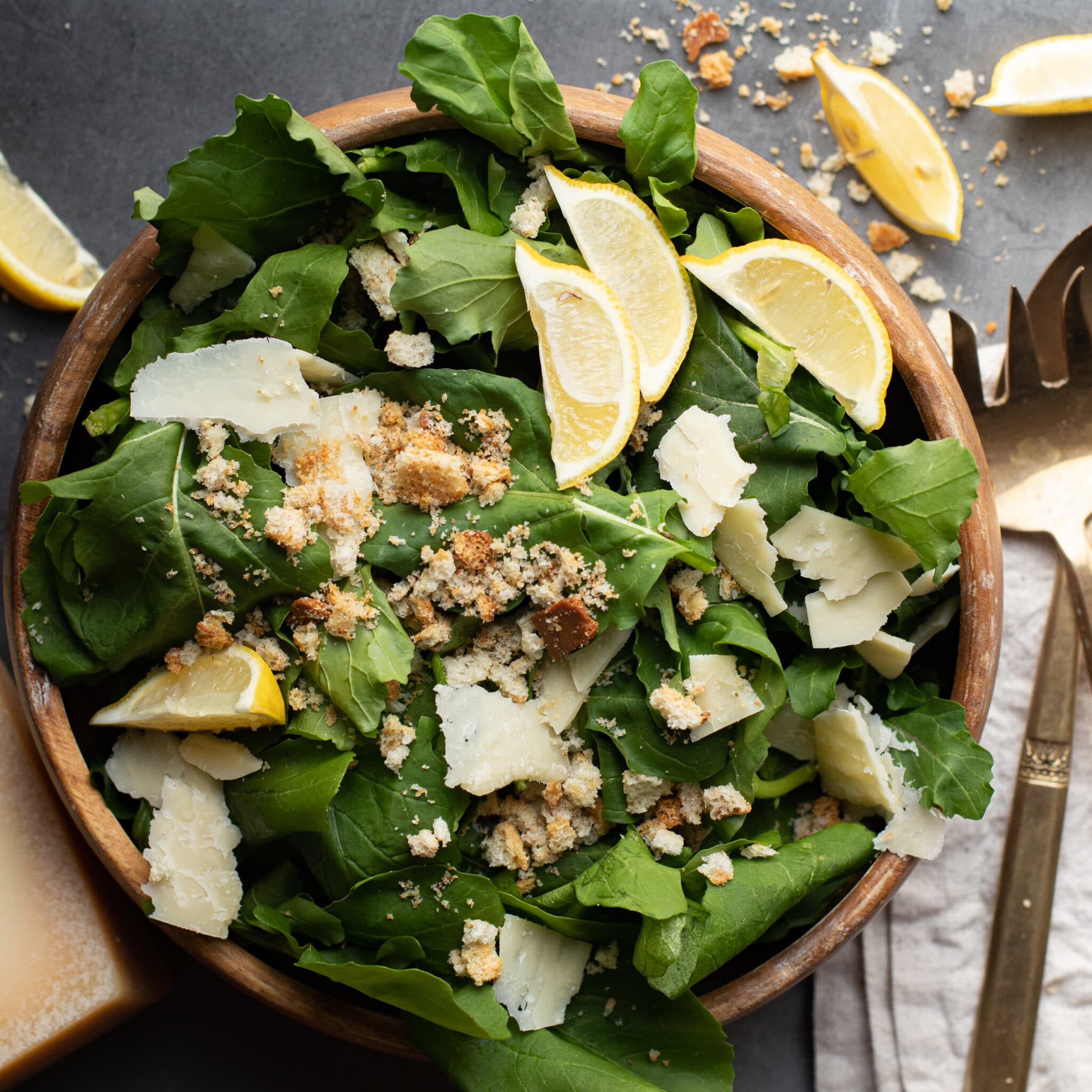 Arugula Salad with Lemon Honey Vinaigrette | Simmer & Sage