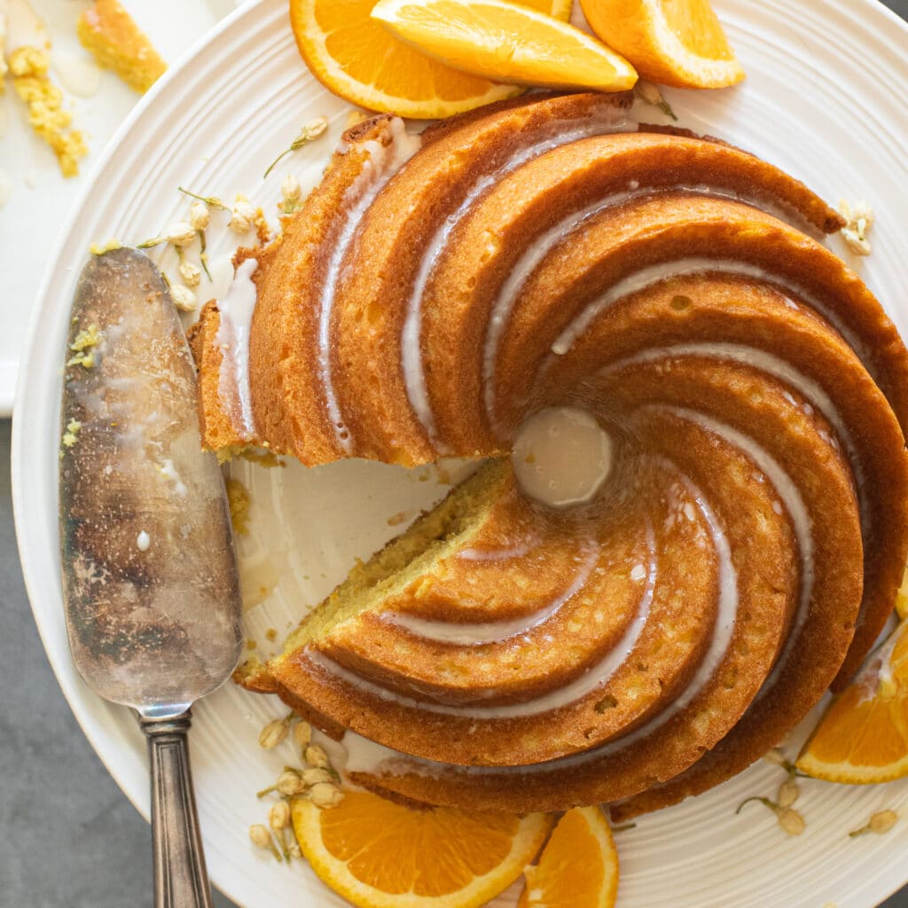 Vanilla-Glazed Orange Cake