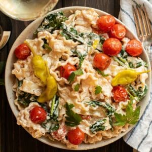 Feta Pasta With Tomatoes And Spinach1 300x300