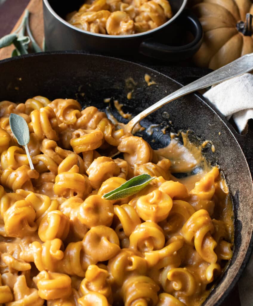 Pumpkin Mac and Cheese with Cheddar and Lager Beer
