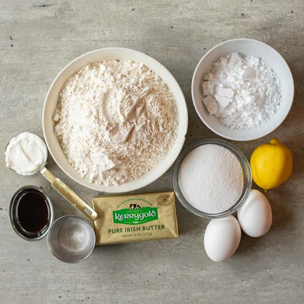 ingredients for sugar cookie recipe