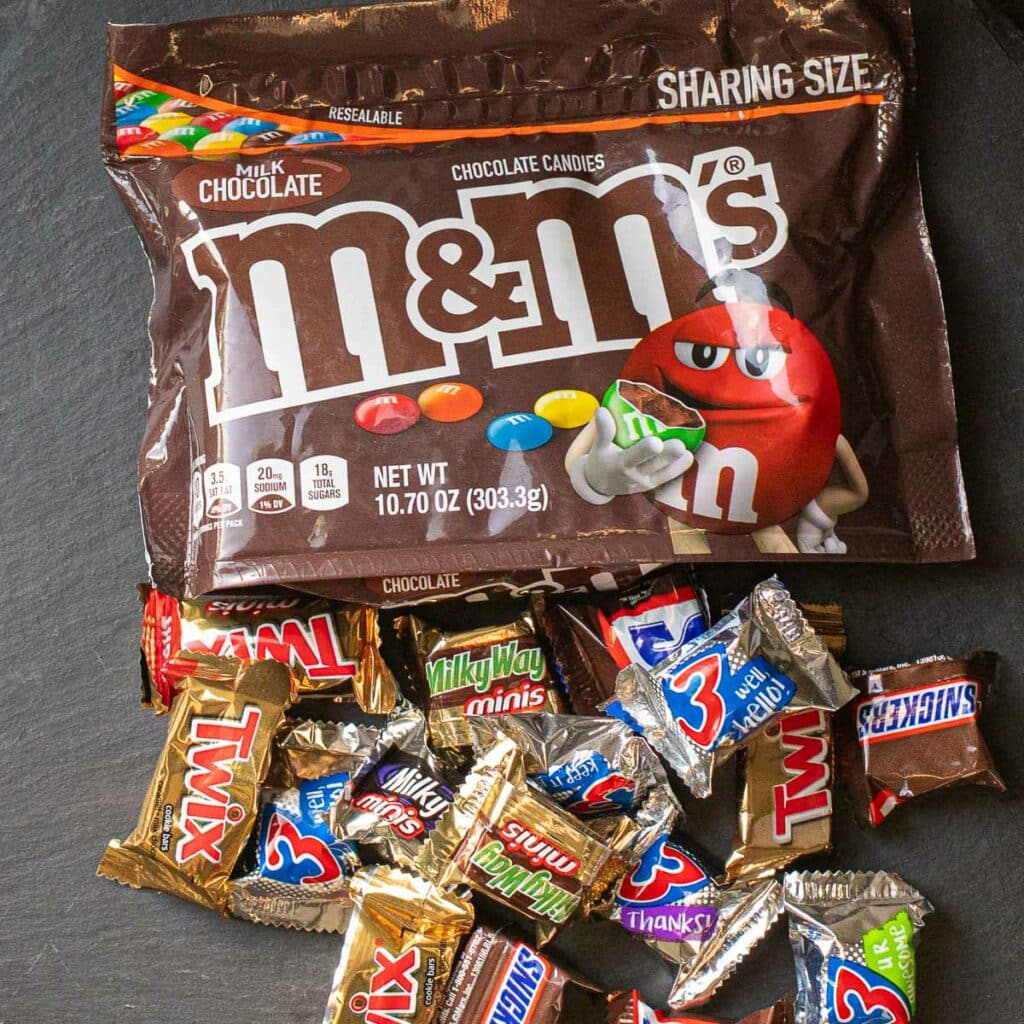 fun size Halloween candies