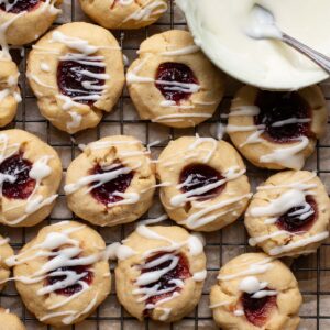 Cherry Almond Thumbprint Cookies1