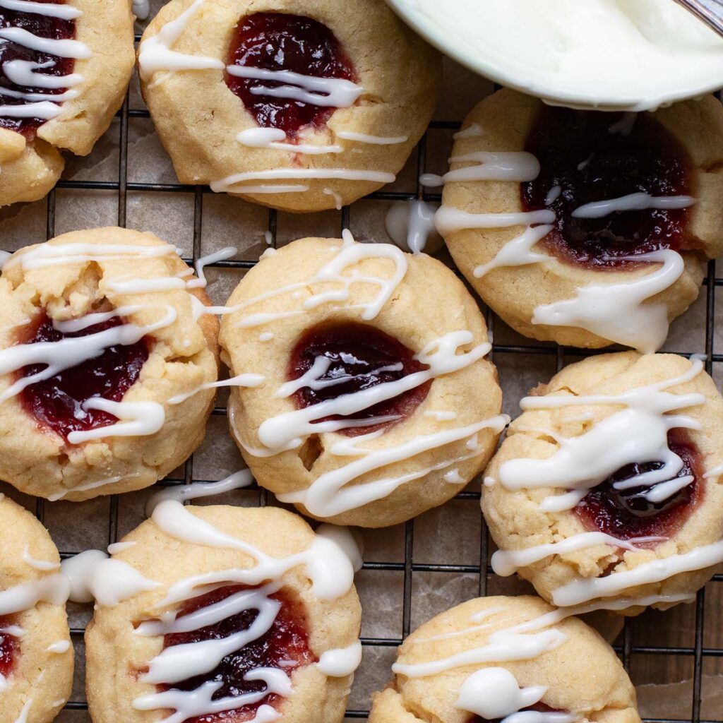 thumbprint cookies with icing recipe