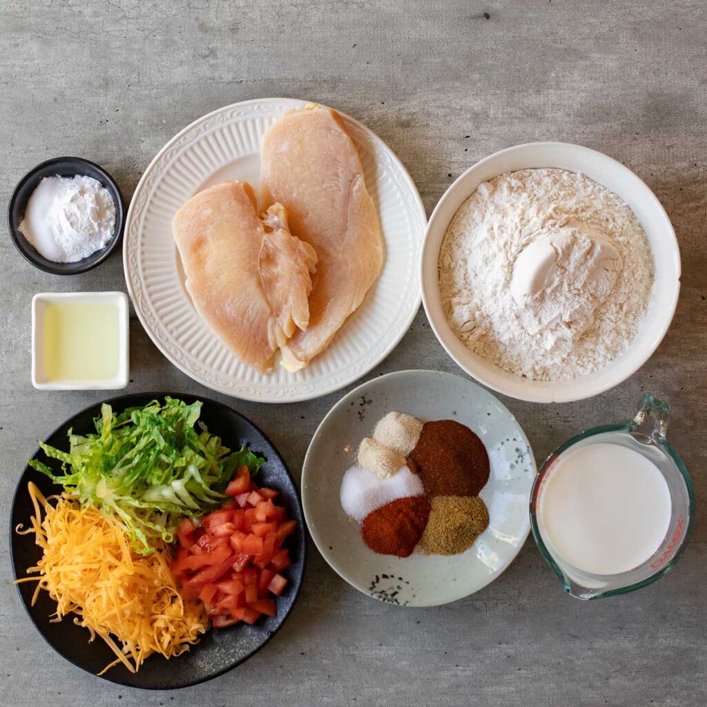 ingredients for taco bell chicken chalupa recipe