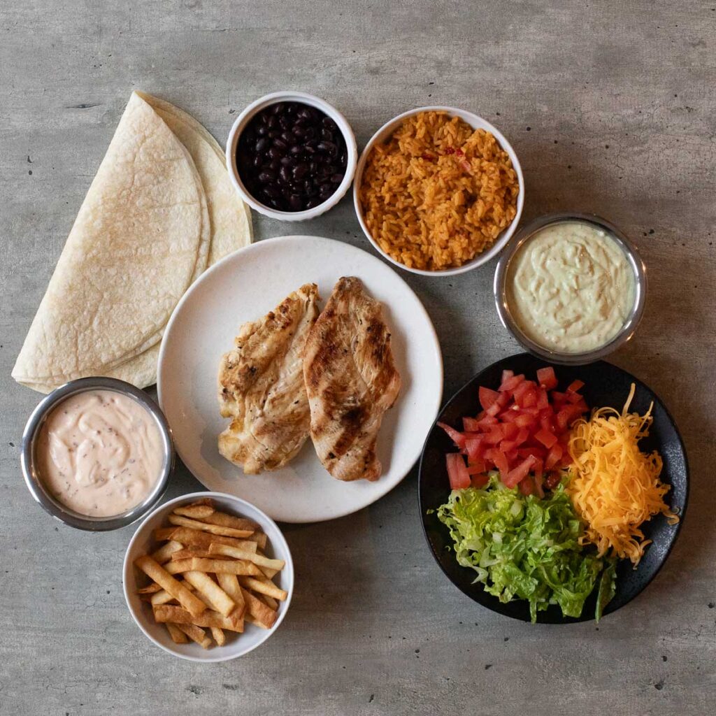 ingredients for taco bell chipotle ranch grilled chicken burrito recipe