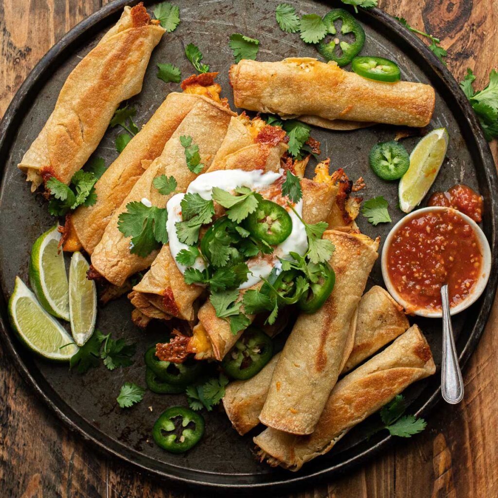 baked chicken taquitos