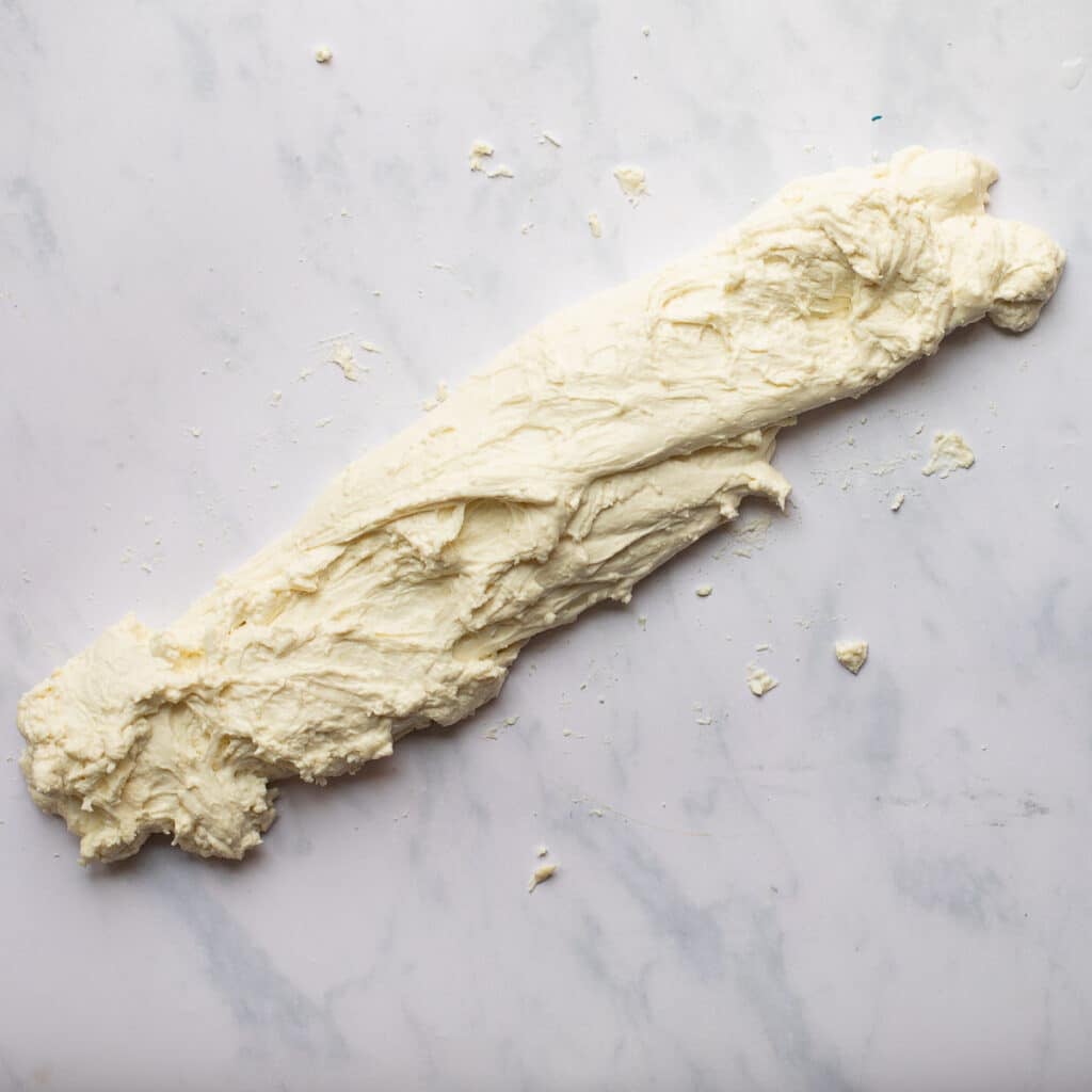 mozzarella cheese stretched out