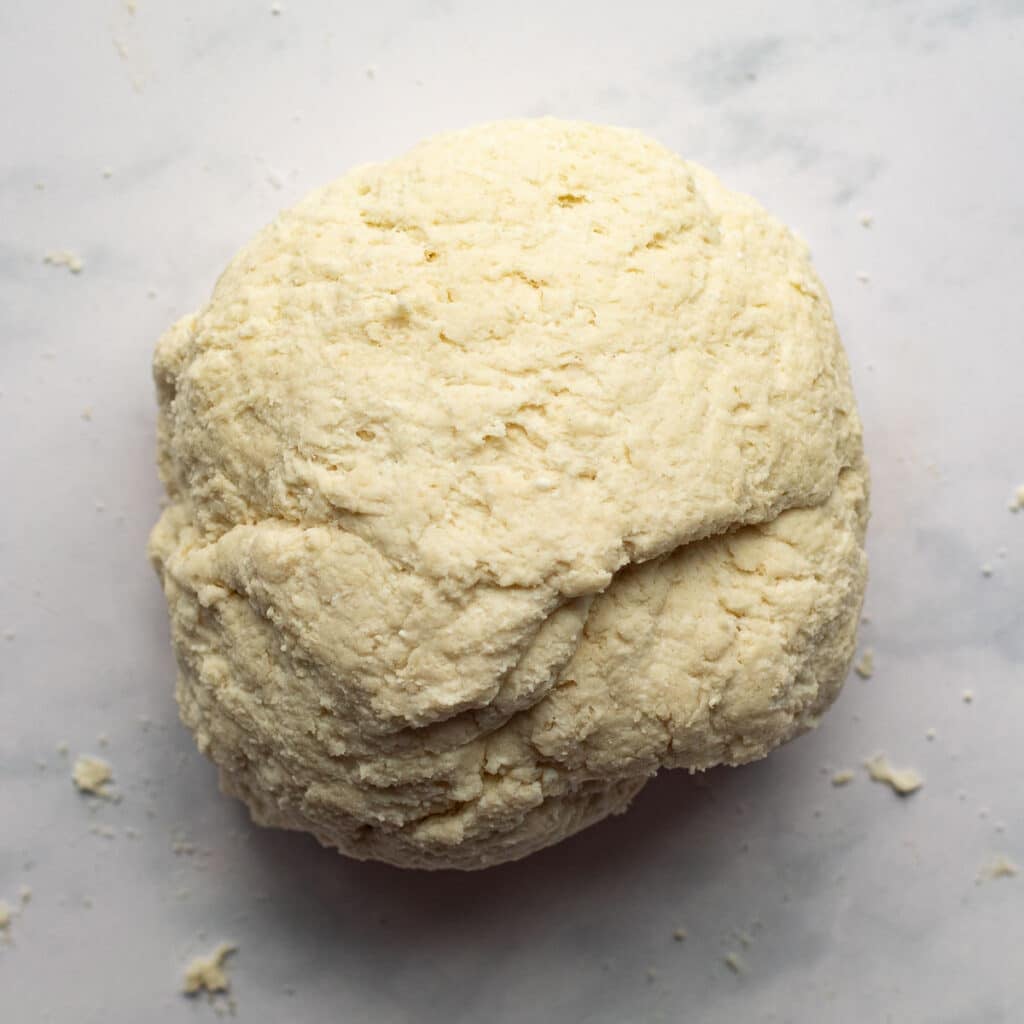 a ball of bagel dough