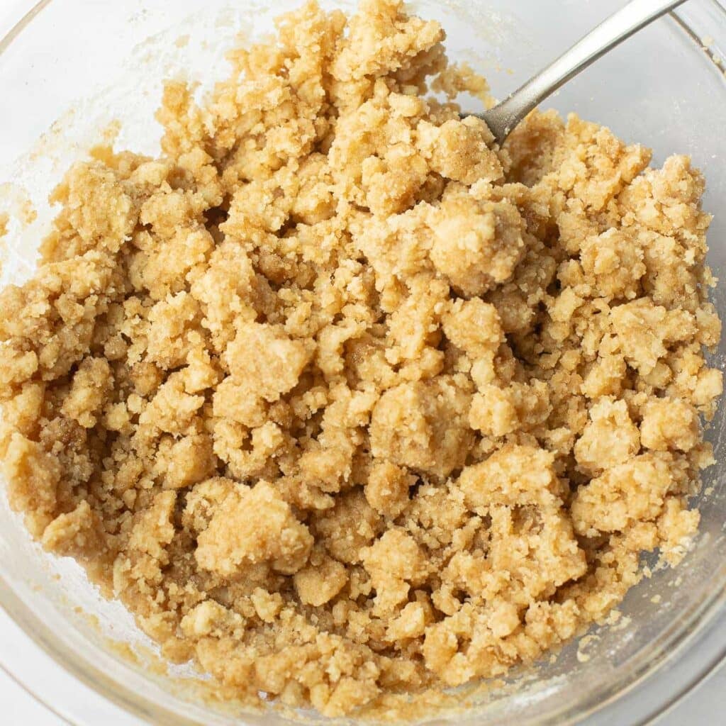 streusel in a bowl