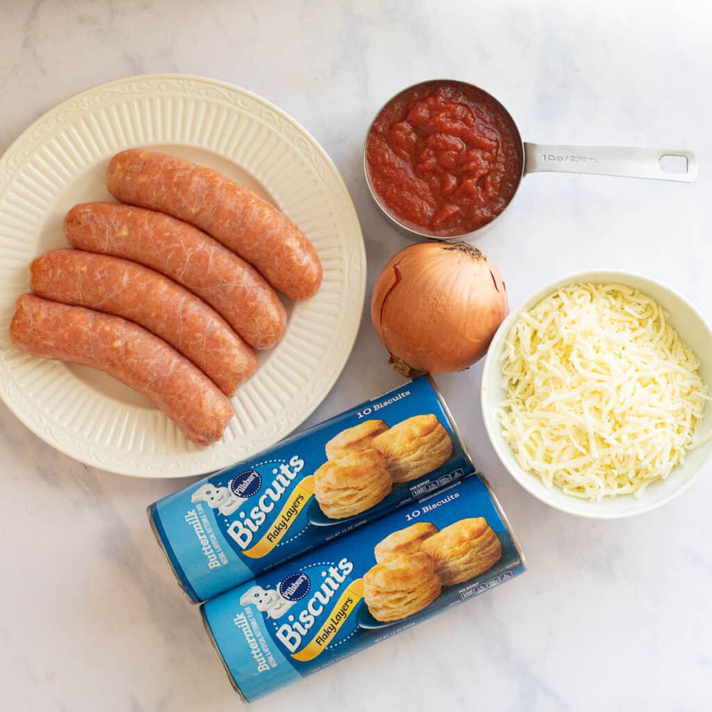 ingredients for bubble up pizza recipe
