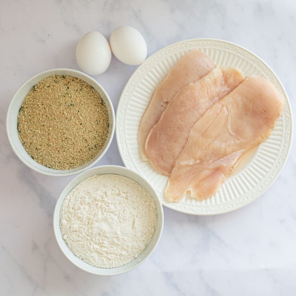 ingredients for chicken cutlet recipe
