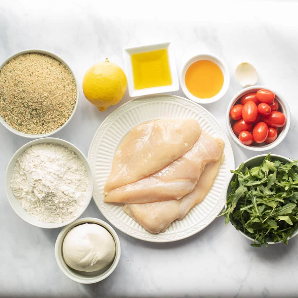 ingredients for Chicken Milanese recipe