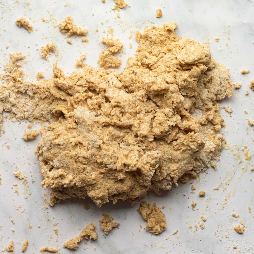shaggy bread dough