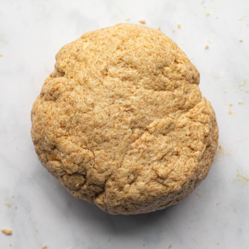 a ball of soda bread dough