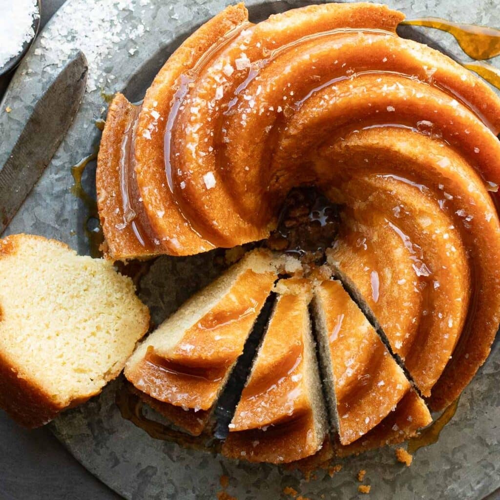 salted caramel butter cake
