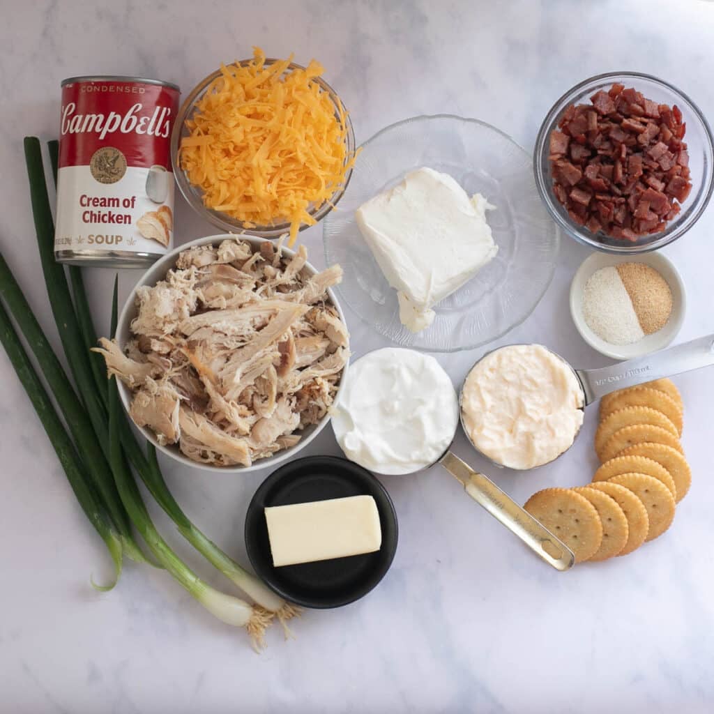 ingredients for million dollar chicken casserole recipe