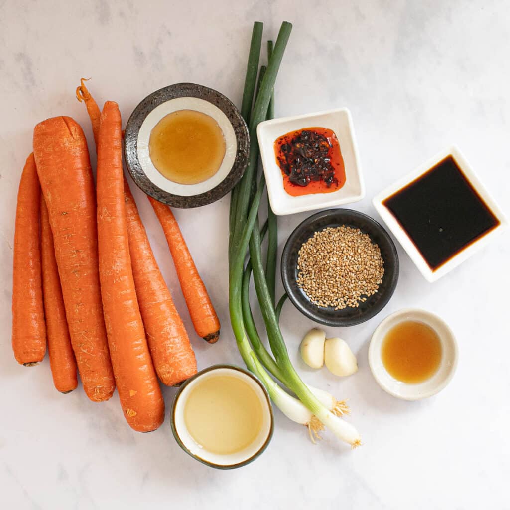 ingredients for carrot salad recipe