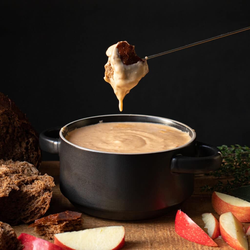 hard cider fondue dip
