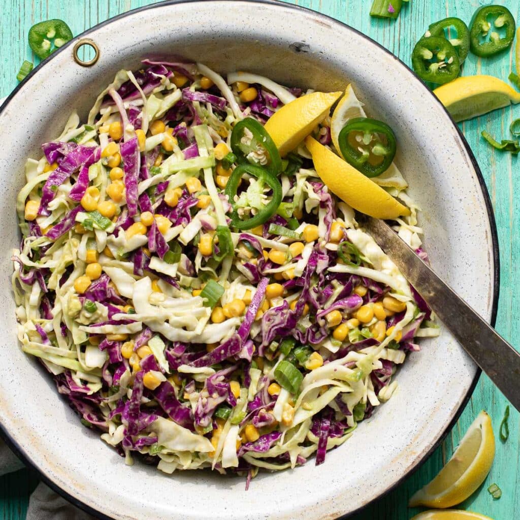 healthy southwestern coleslaw