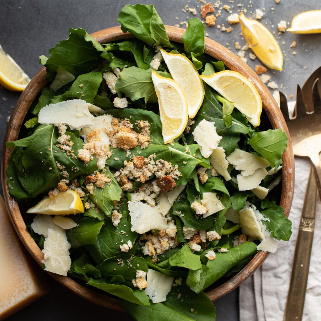 Arugula Salad with Lemon Honey Vinaigrette