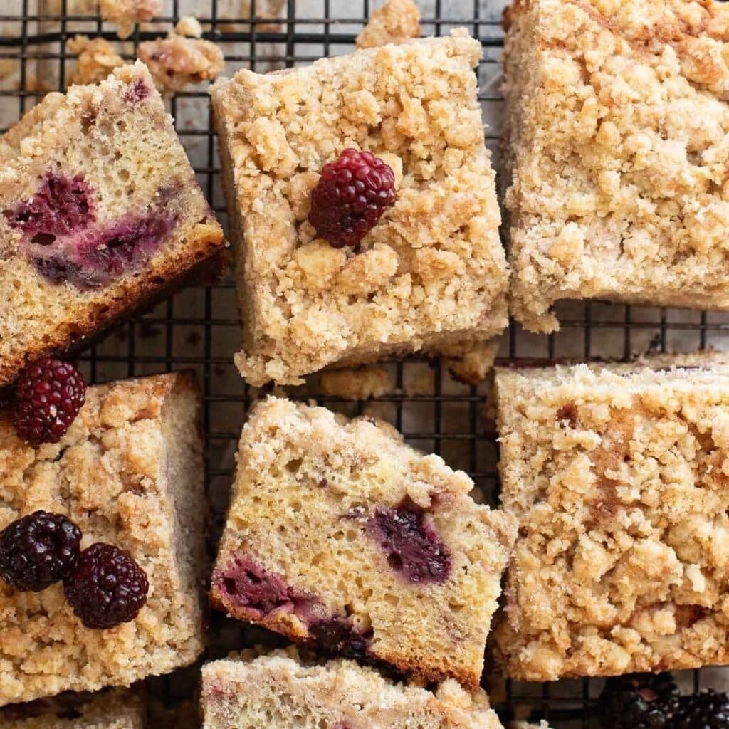 Blackberry Yogurt Coffee Cake