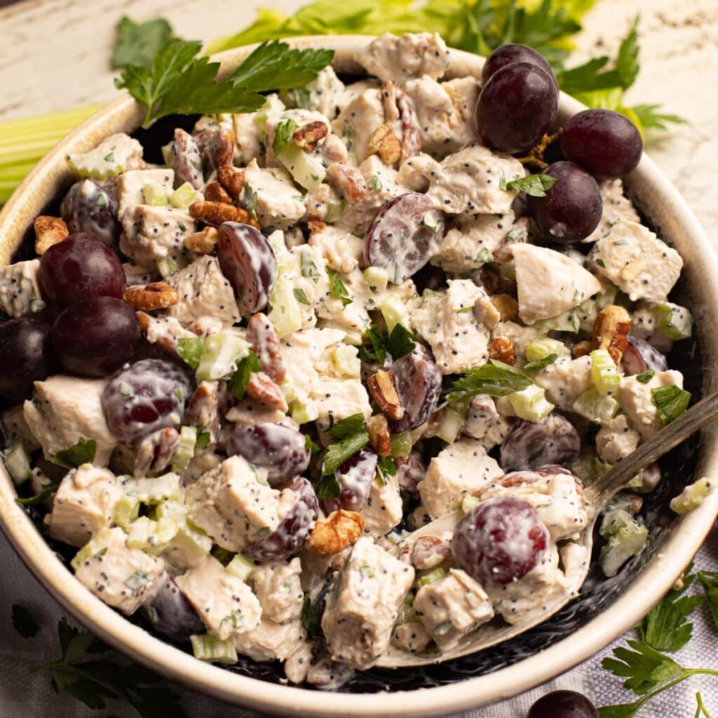 California Chicken Salad with Grapes