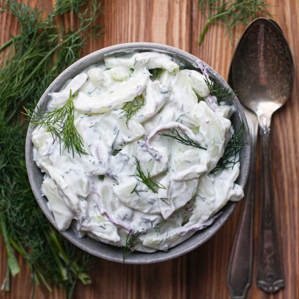 Creamy Cucumber Salad