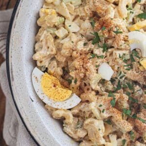 deviled egg macaroni salad
