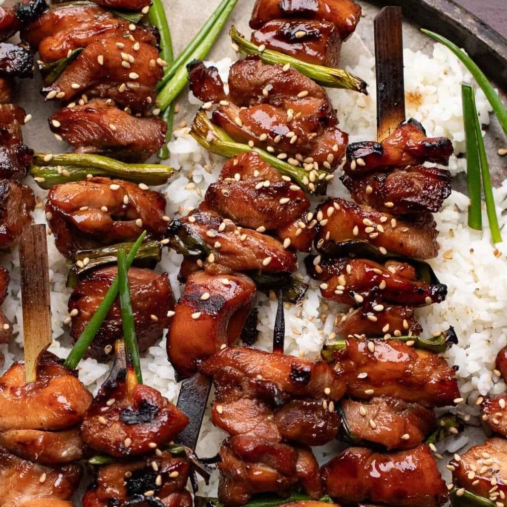 Grilled Teriyaki Chicken Skewers