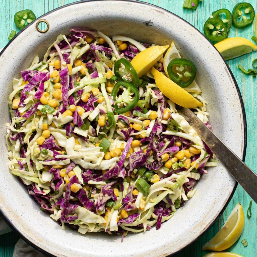 Healthy Southwestern Coleslaw