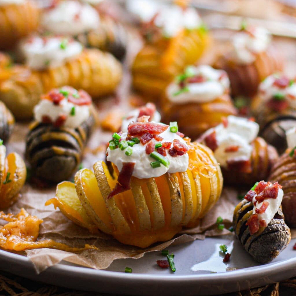 Loaded Mini Hasselback Potatoes1 2