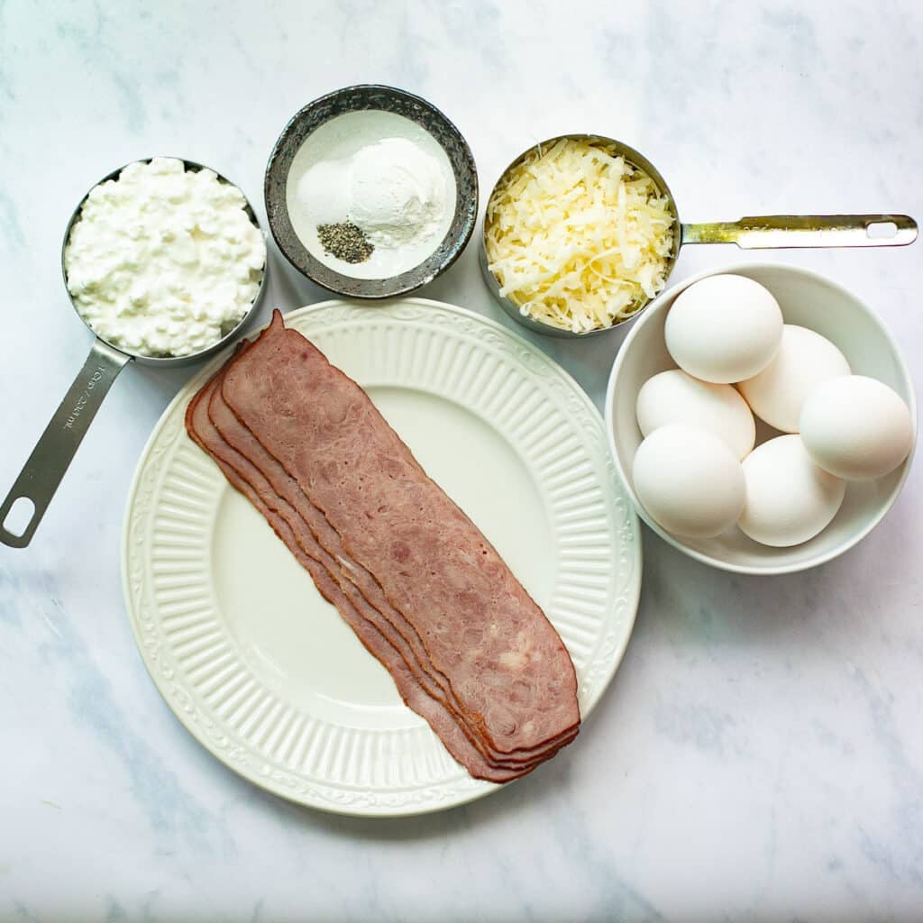 ingredients for Starbucks egg bites recipe