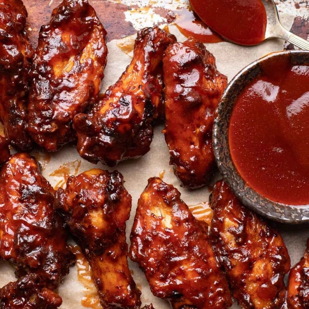 Sticky Sweet BBQ Chicken Wings