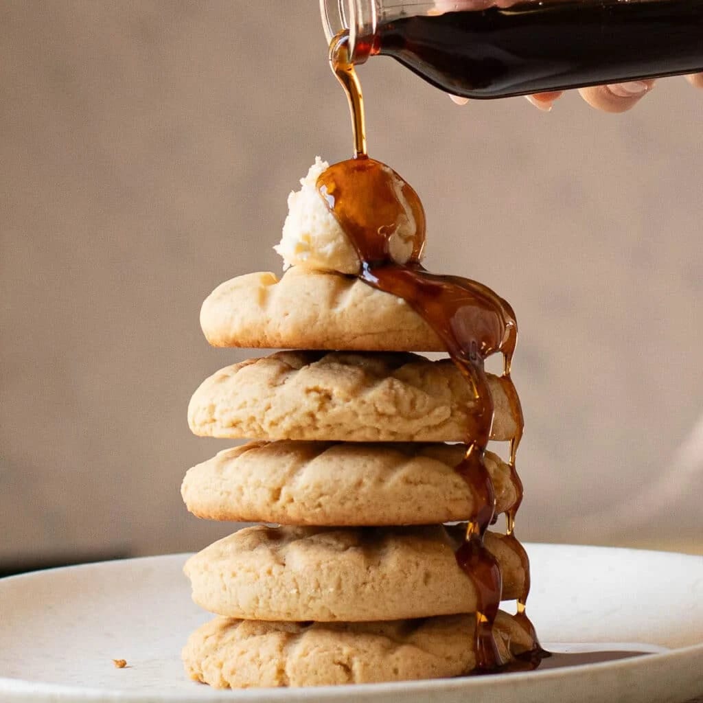 Waffle Cookies with Buttercream Frosting