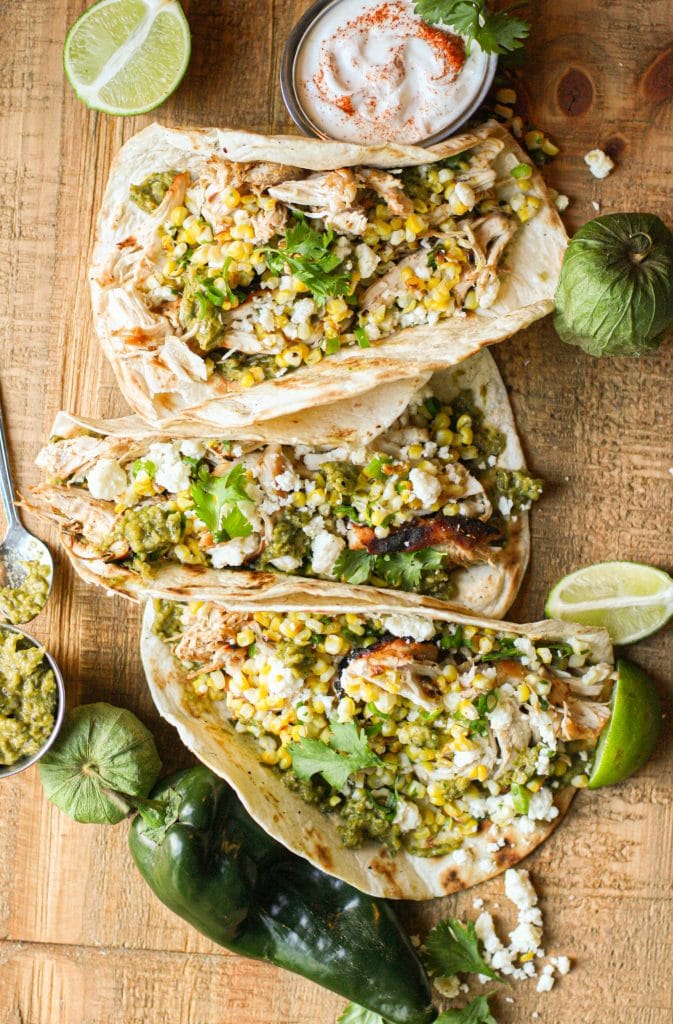 Honey-Lime Chicken & Corn Tacos