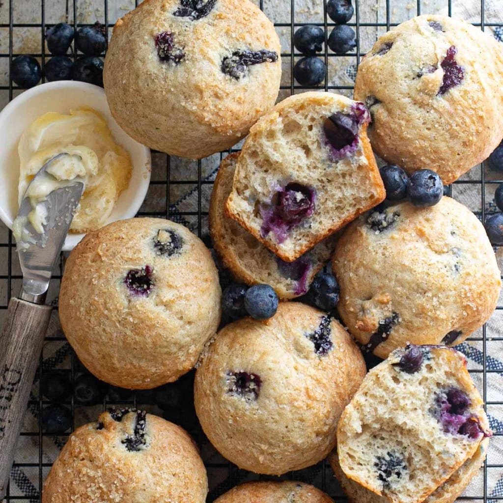 Protein-Packed Blueberry Cottage Cheese Muffins
