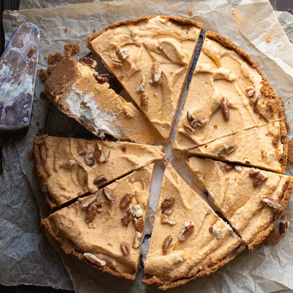Pumpkin Pecan Ice Cream Pie