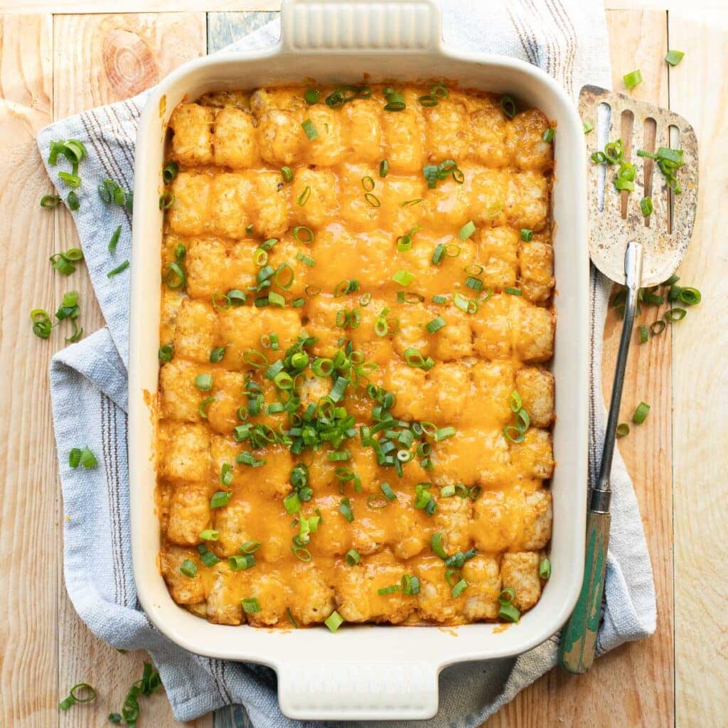 Tater Tot Casserole with Ground Turkey