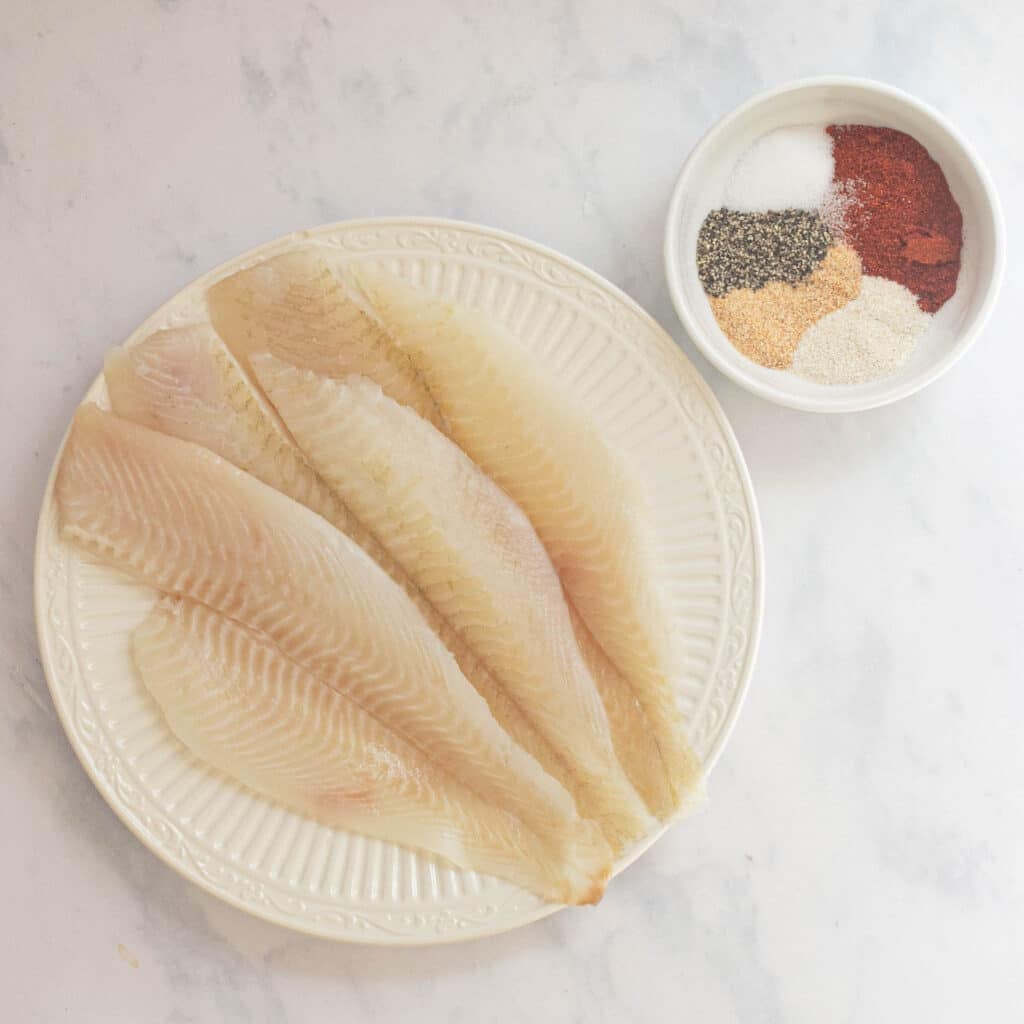 ingredients for air fryer tilapia recipe