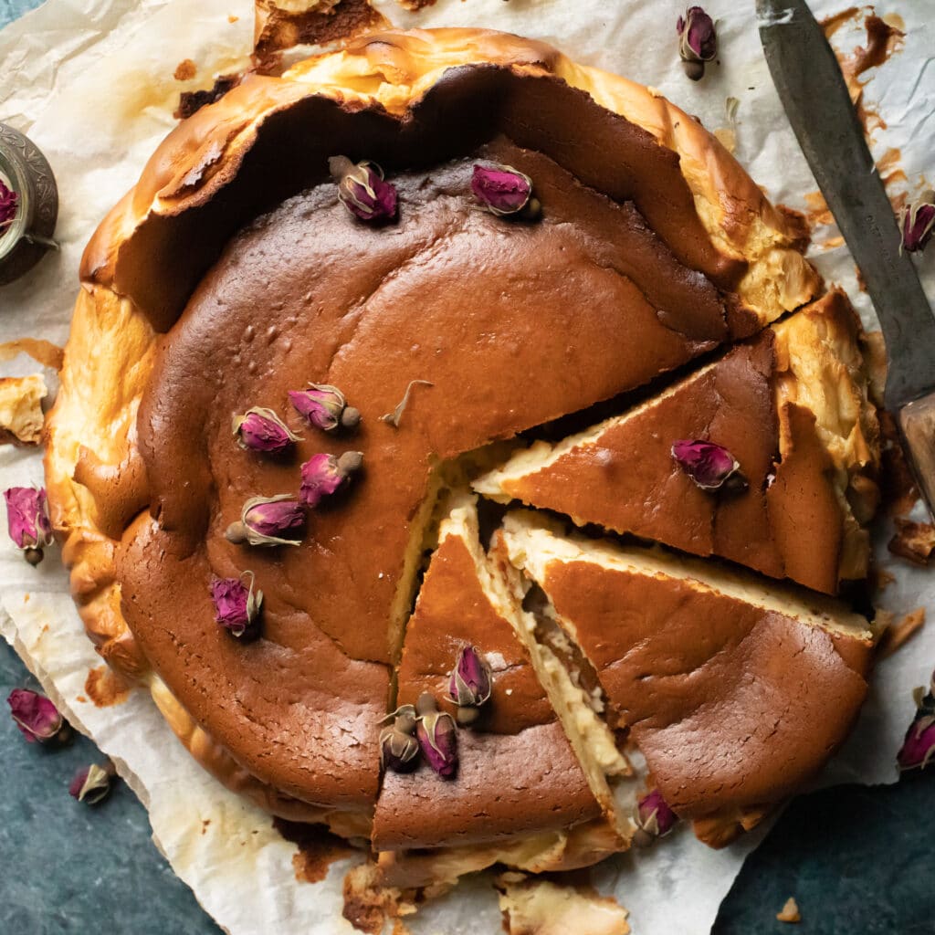 Chai Spice Burnt Basque Cheesecake