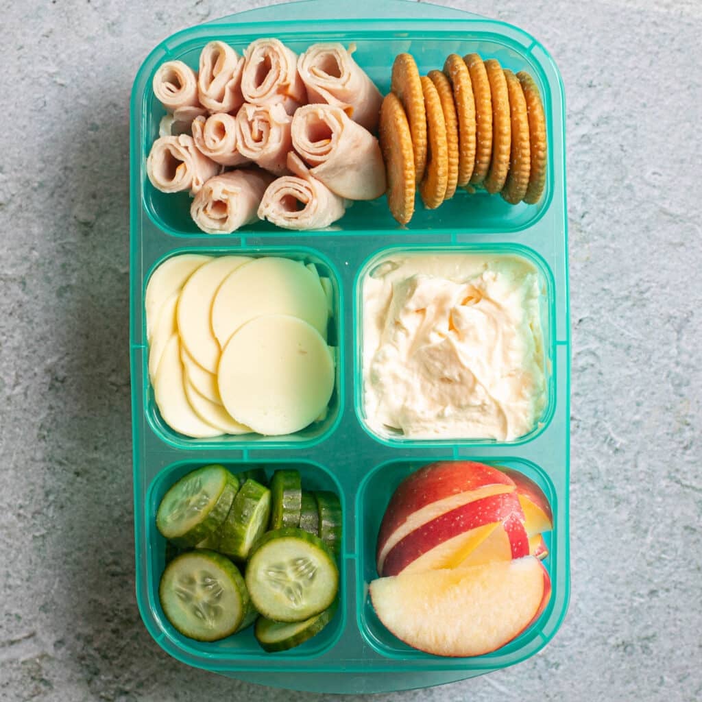 turkey and American homemade Lunchable