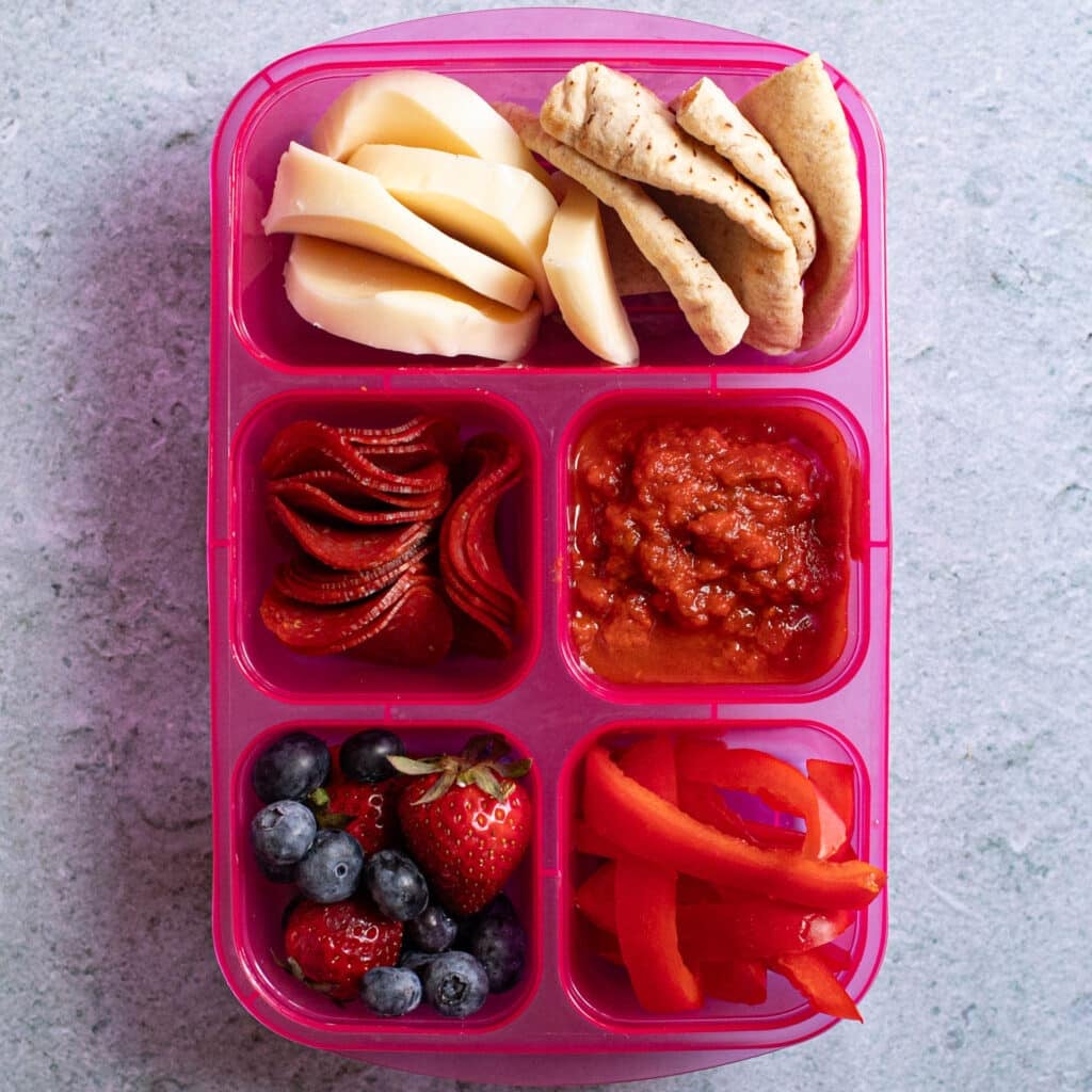 pepperoni pizza DIY lunchable