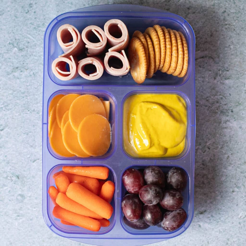 ham and cheddar homemade Lunchable