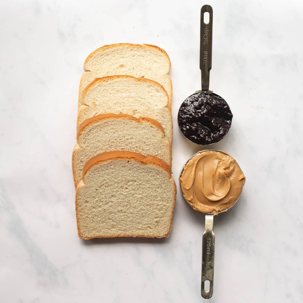 ingredients for homemade Uncrustables recipe