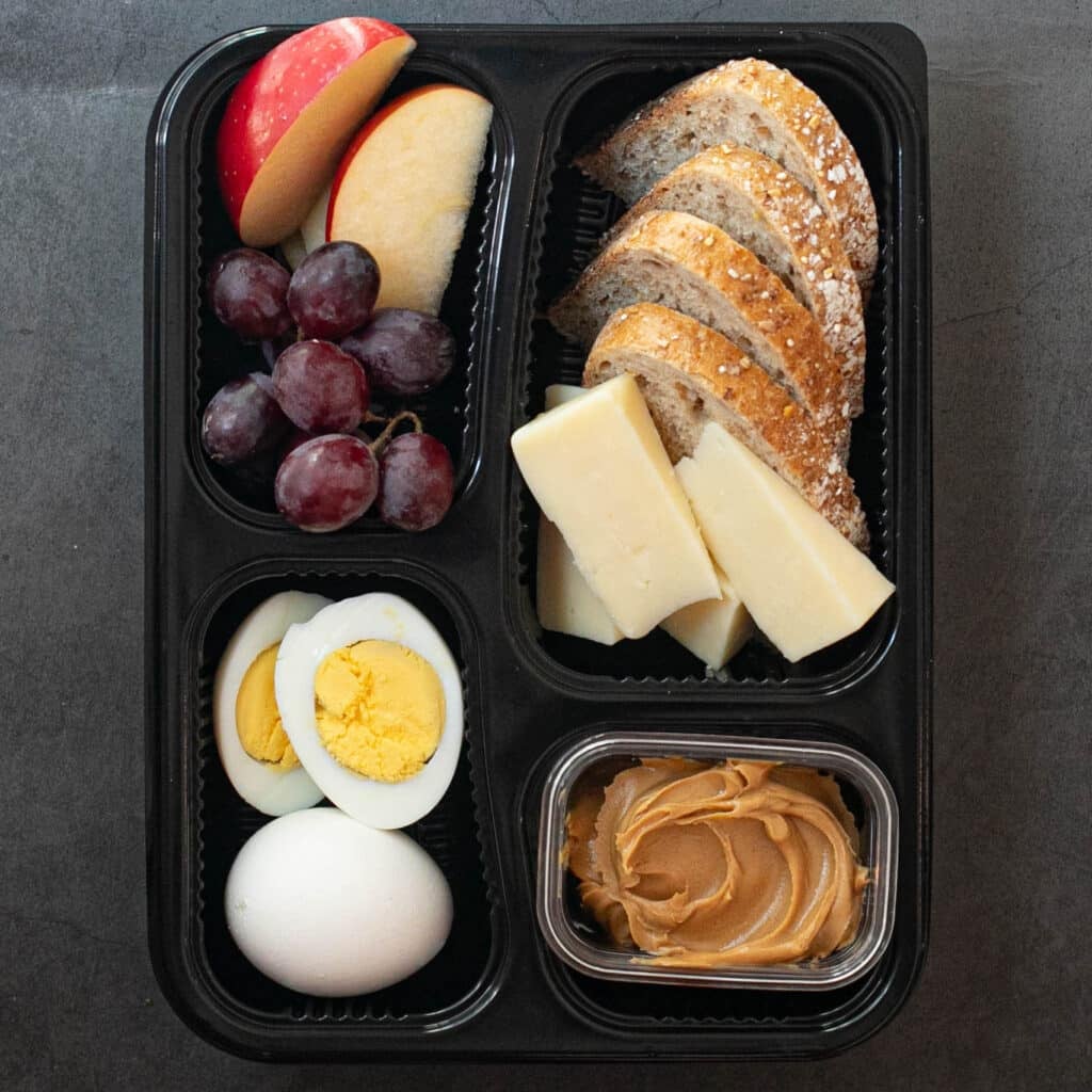 Starbucks eggs and cheddar protein box