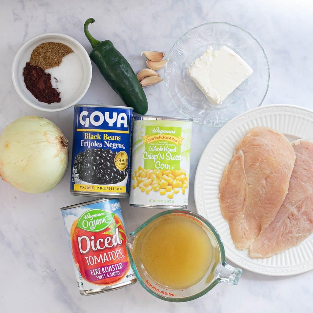 ingredients for chicken tortilla soup recipe